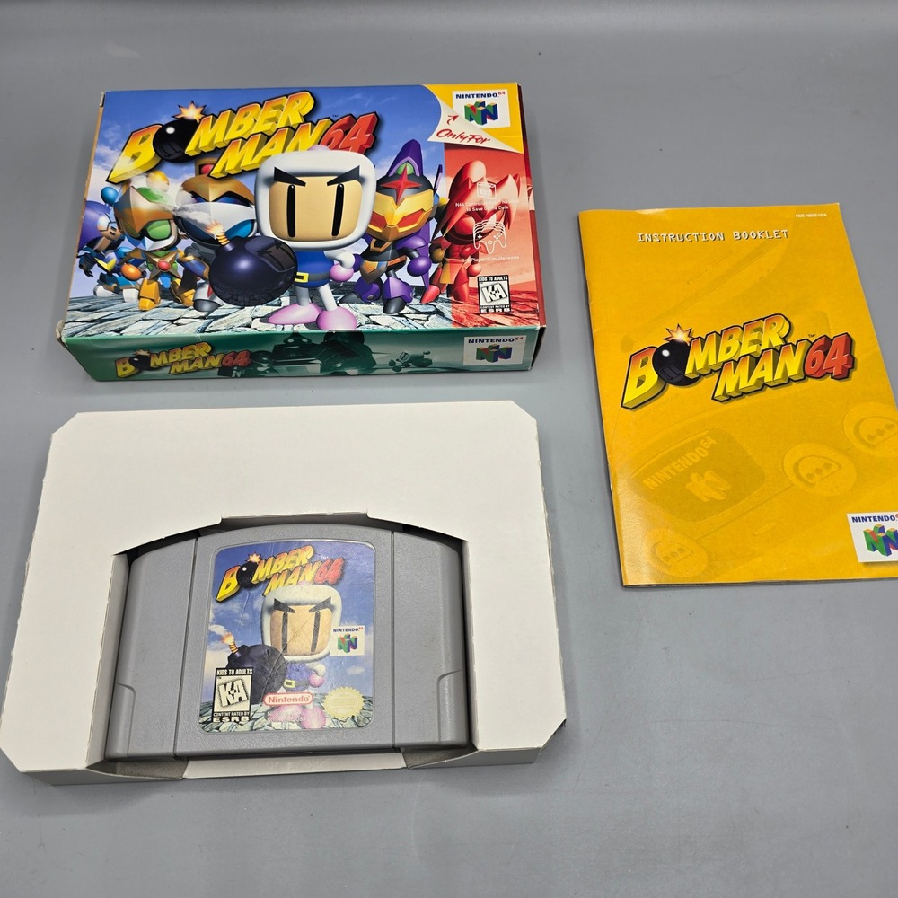 Bomberman 64 Nintendo 64 N64 CIB Complete with Box and Manual NUS-NBME-USA CIB